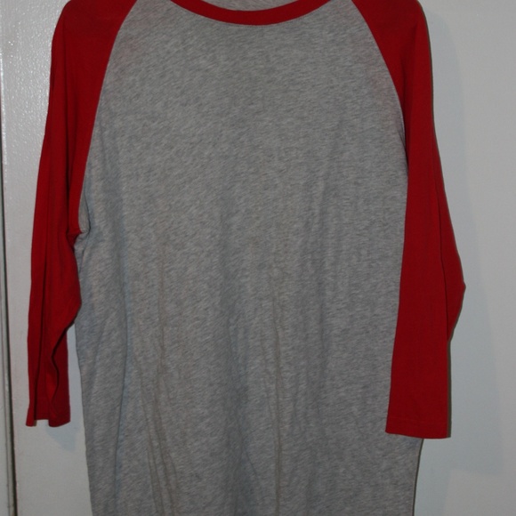 Heather Grey Baseball Tee (Red/ Grey, Blue/Grey) - Picture 3 of 4